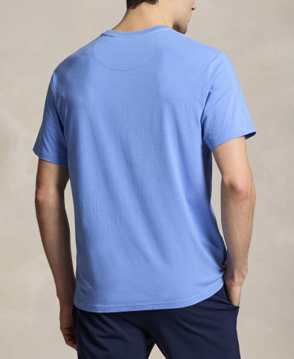 Polo Ralph Lauren Men's Crewneck Pajama T-Shirt - Harbor Island Blue/White Logo