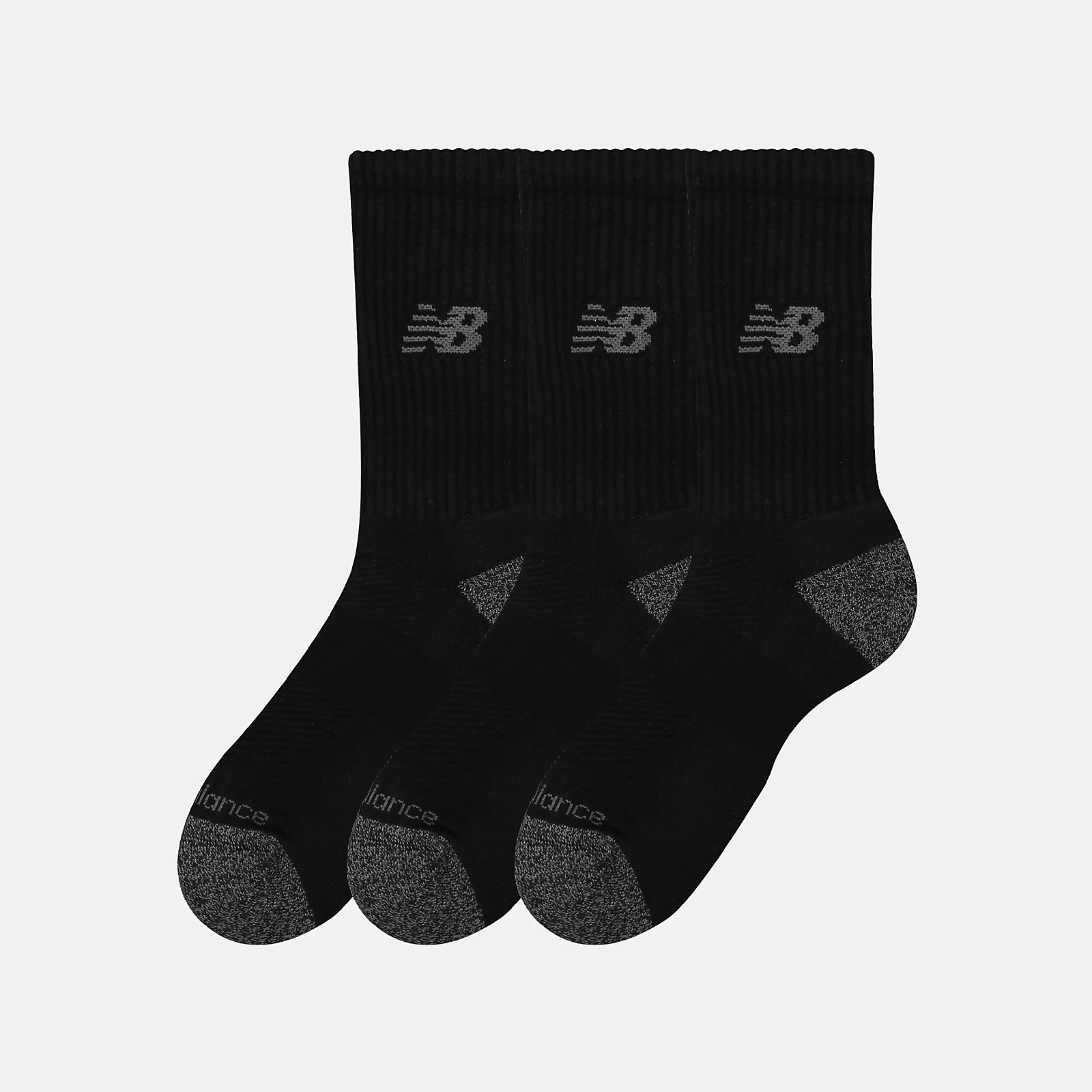 New Balance Active Crew Sock 3 Pack, LAS35203BK