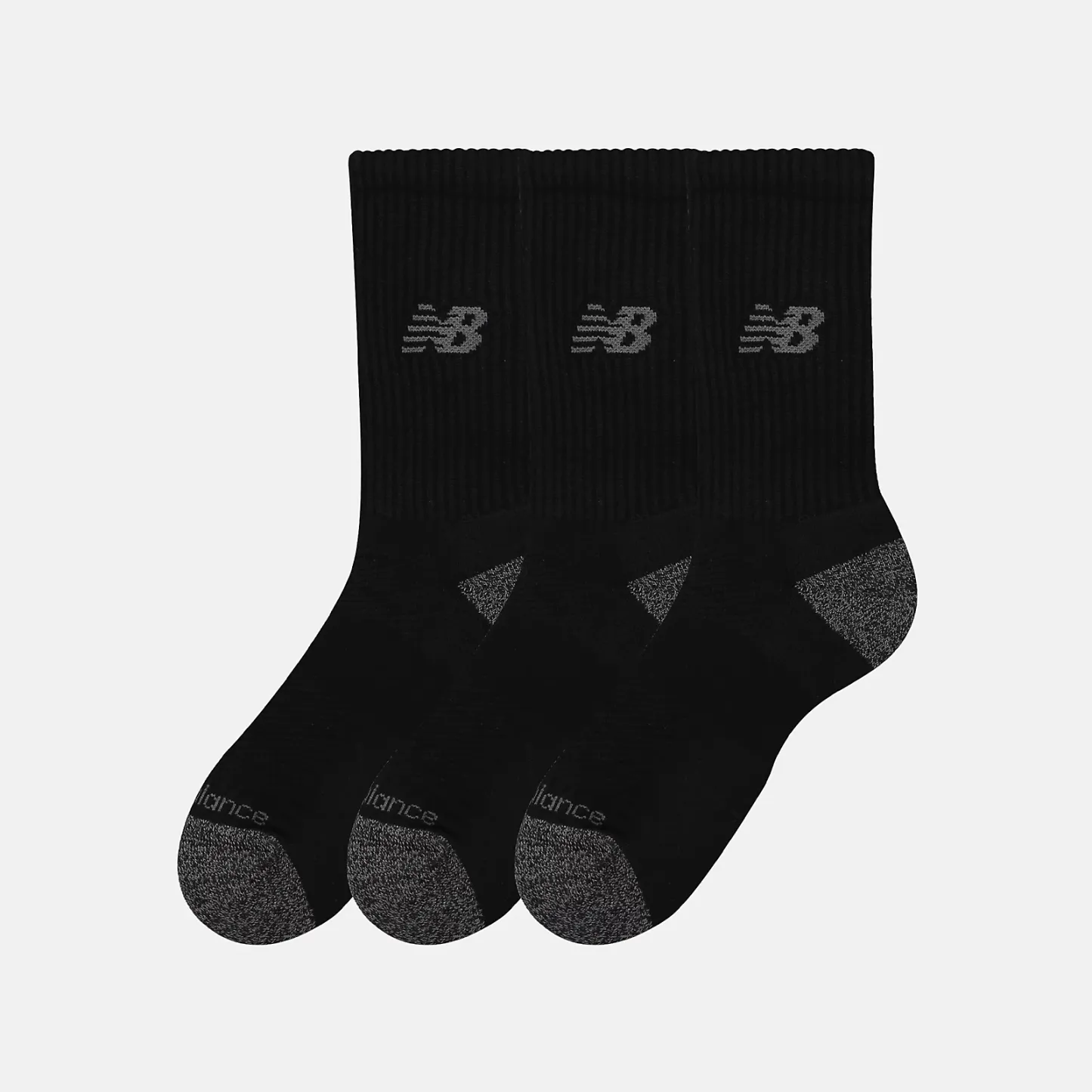 New Balance Active Crew Sock 3 Pack, LAS35203BK