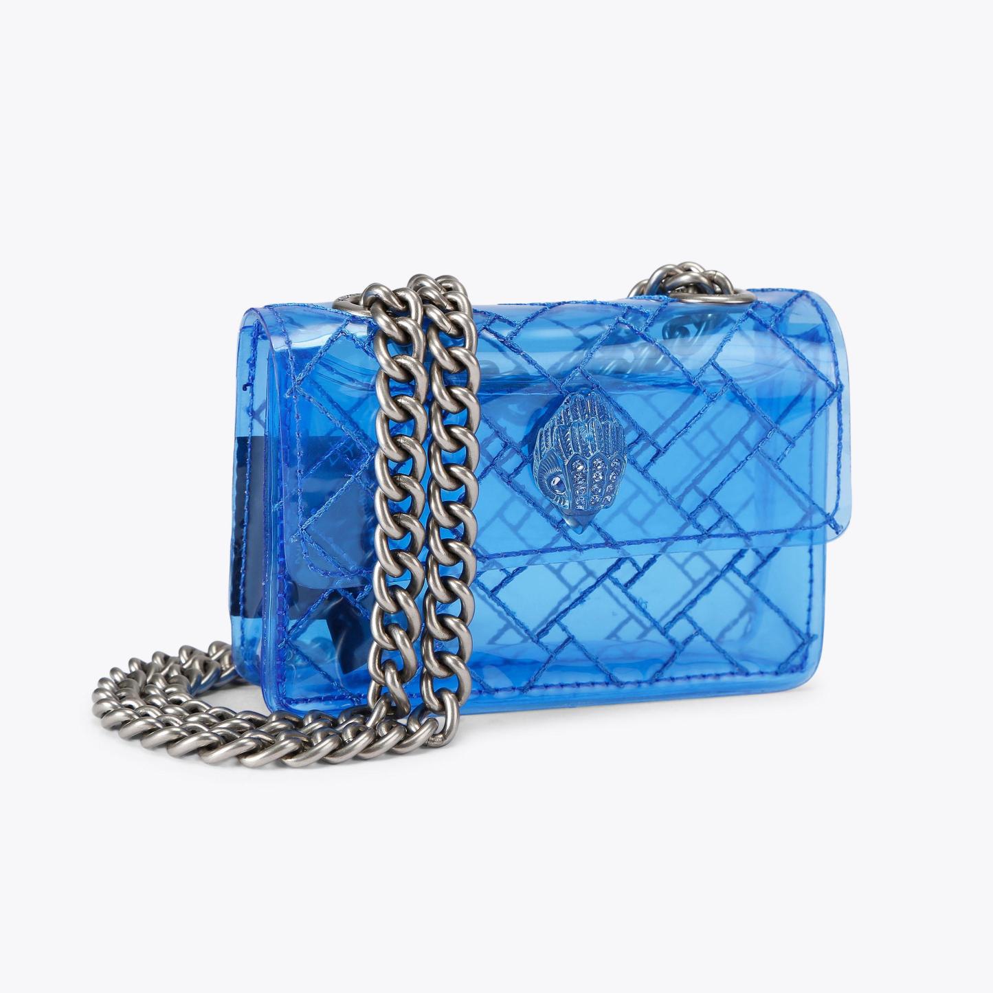 Kurt Geiger London Micro Vinyl Kensington Bag - Blue - view 3