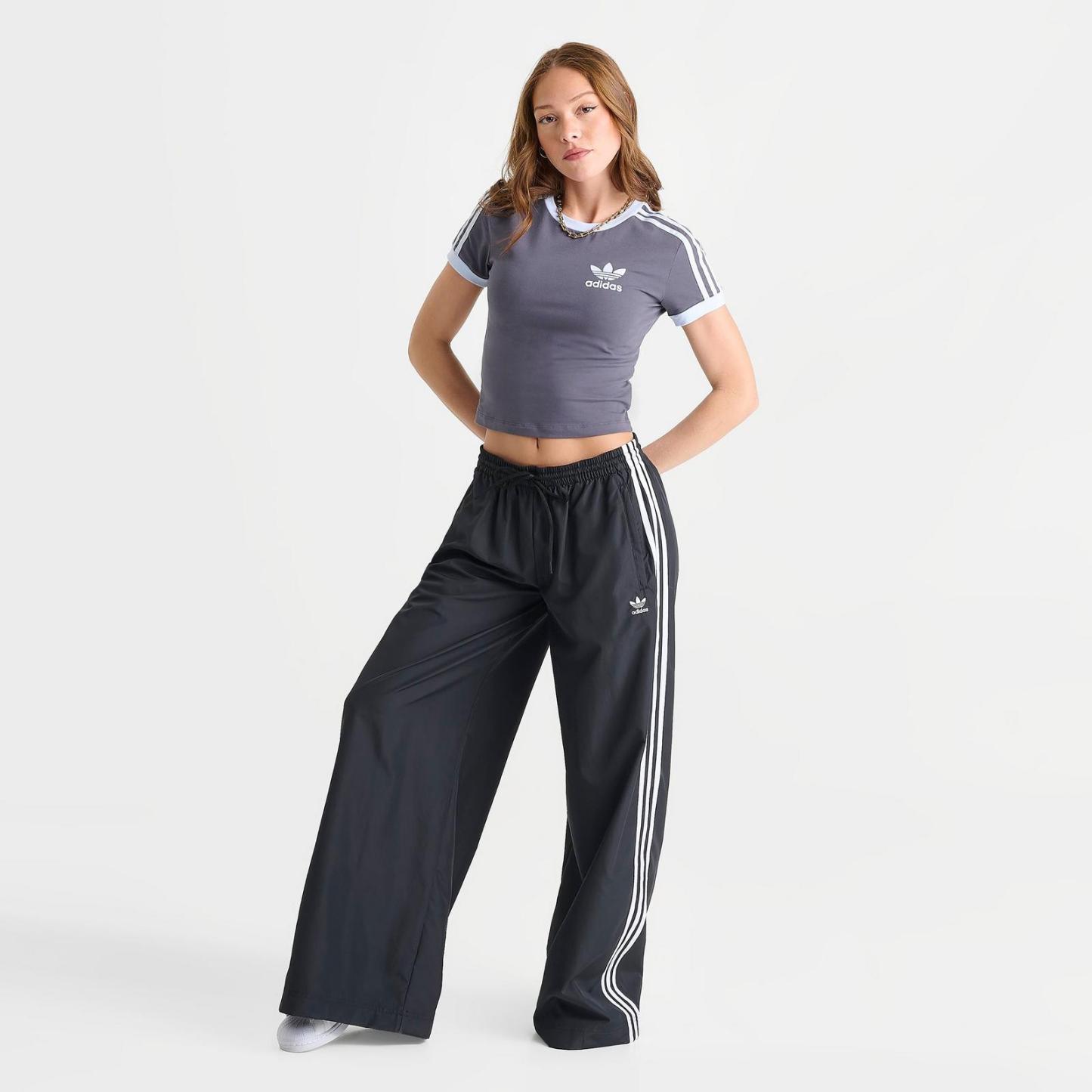 Women's adidas Originals adicolor 3-Stripes Baby T-Shirt - Dark Grey/Aurora Onix/Crystal Sky - view 2