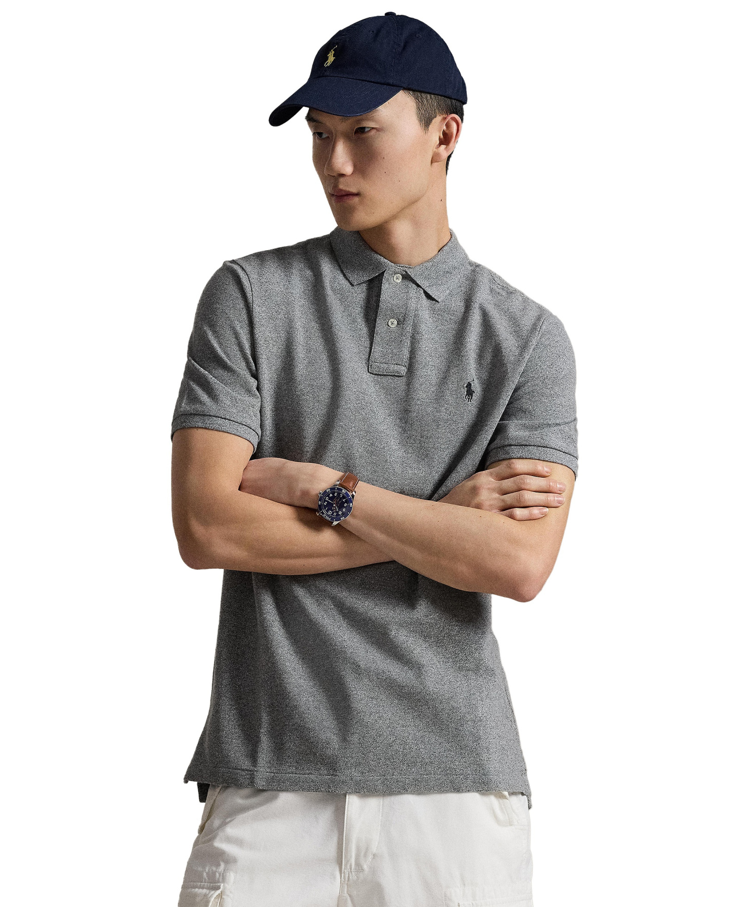 Polo Ralph Lauren Men's Classic-Fit Mesh Polo Shirt - Canterbury Heather