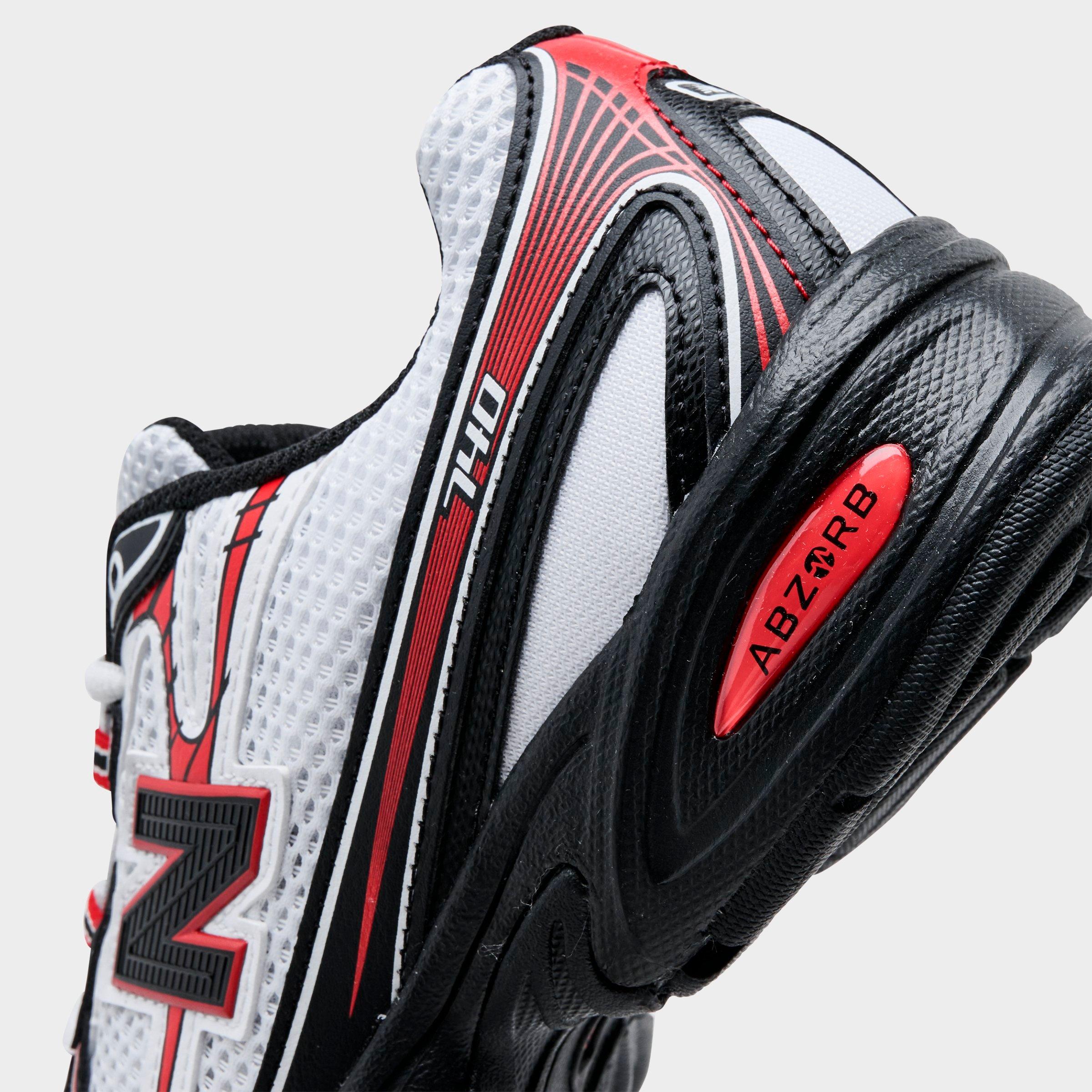 Big Kids' New Balance 740 Casual Shoes - White/Black/Red - view 3