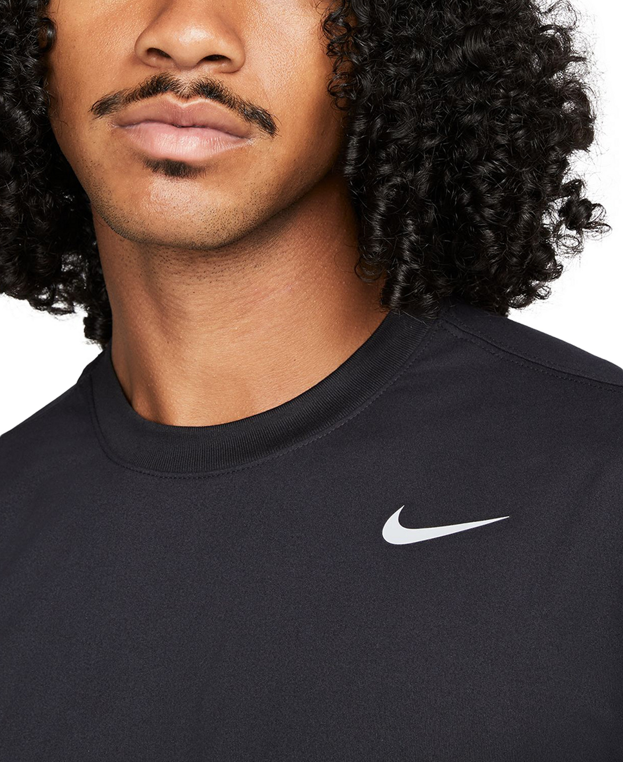 Nike Men's Dri-FIT Legend Fitness Logo T-Shirt - Black