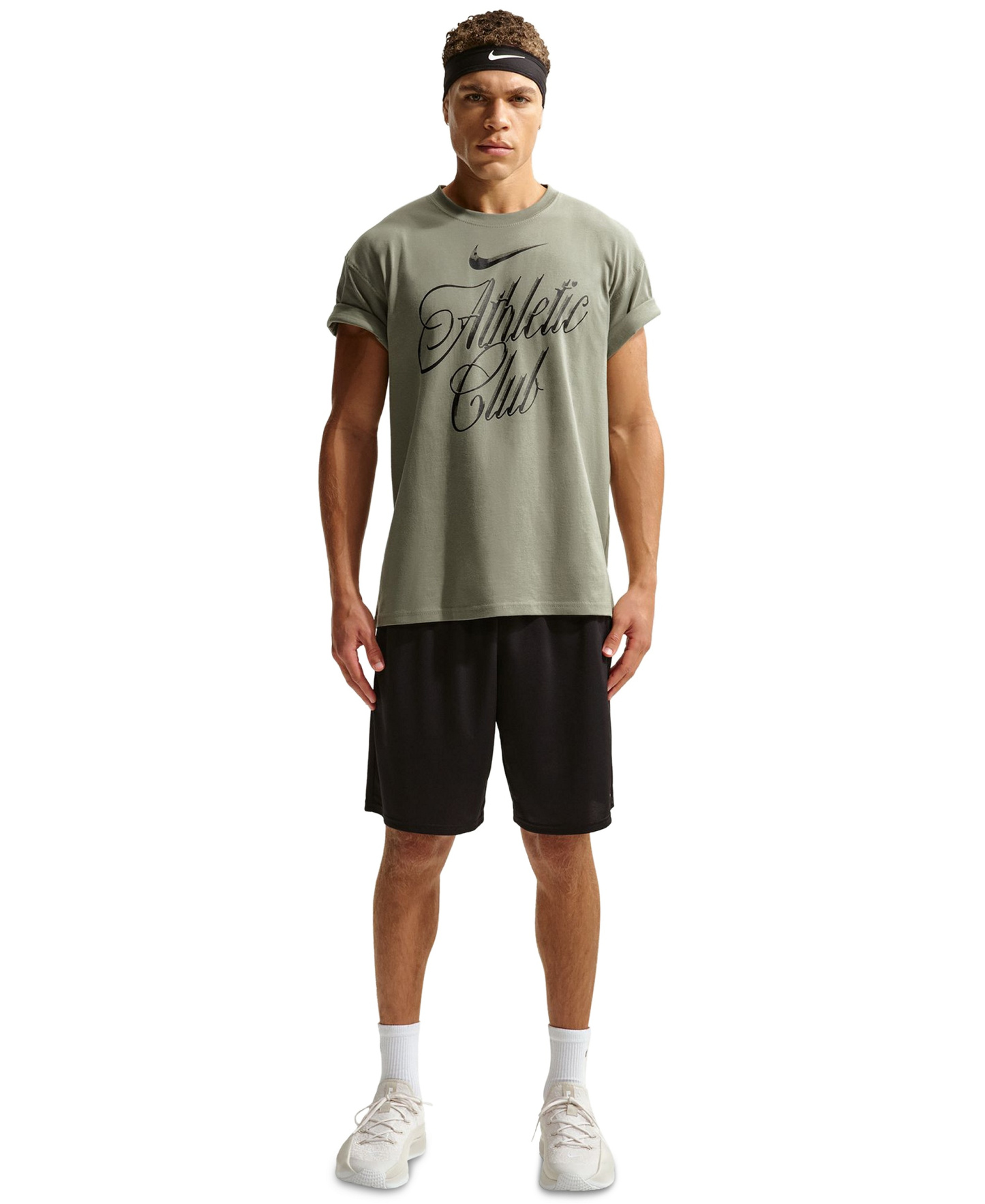 Nike Men's 9" Drawcord Training Shorts - Black/White