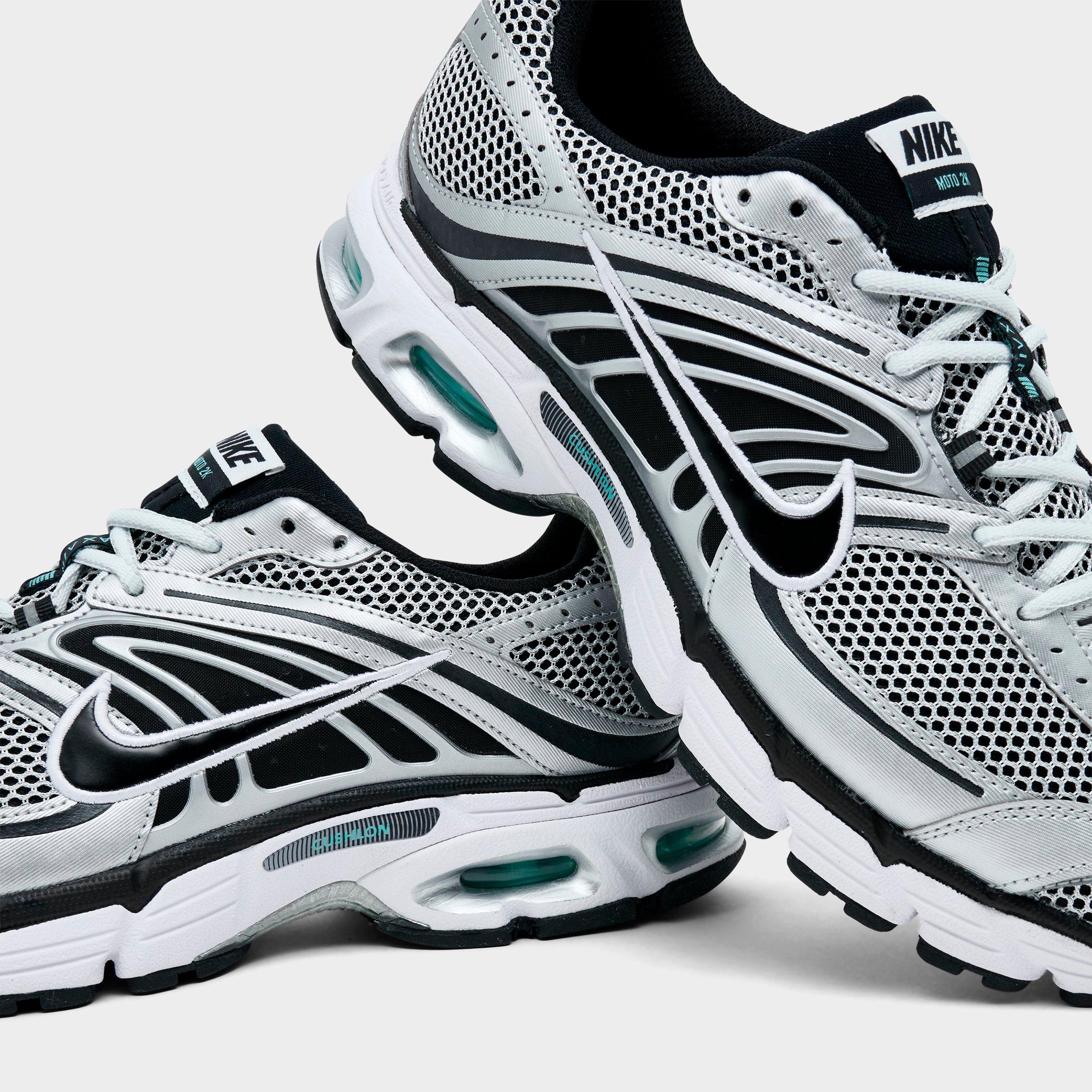 Men's Nithtke Air Max Moto 2K Casual Shoes - Off White/Metallic Silver/Hyper Turquoise/Black - Detail shot