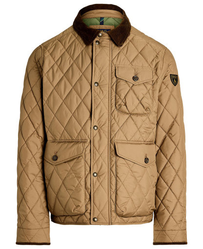 Polo Ralph Lauren Men's Beaton Quilted Water-Repellent Full-Zip Jacket - Honey Brown