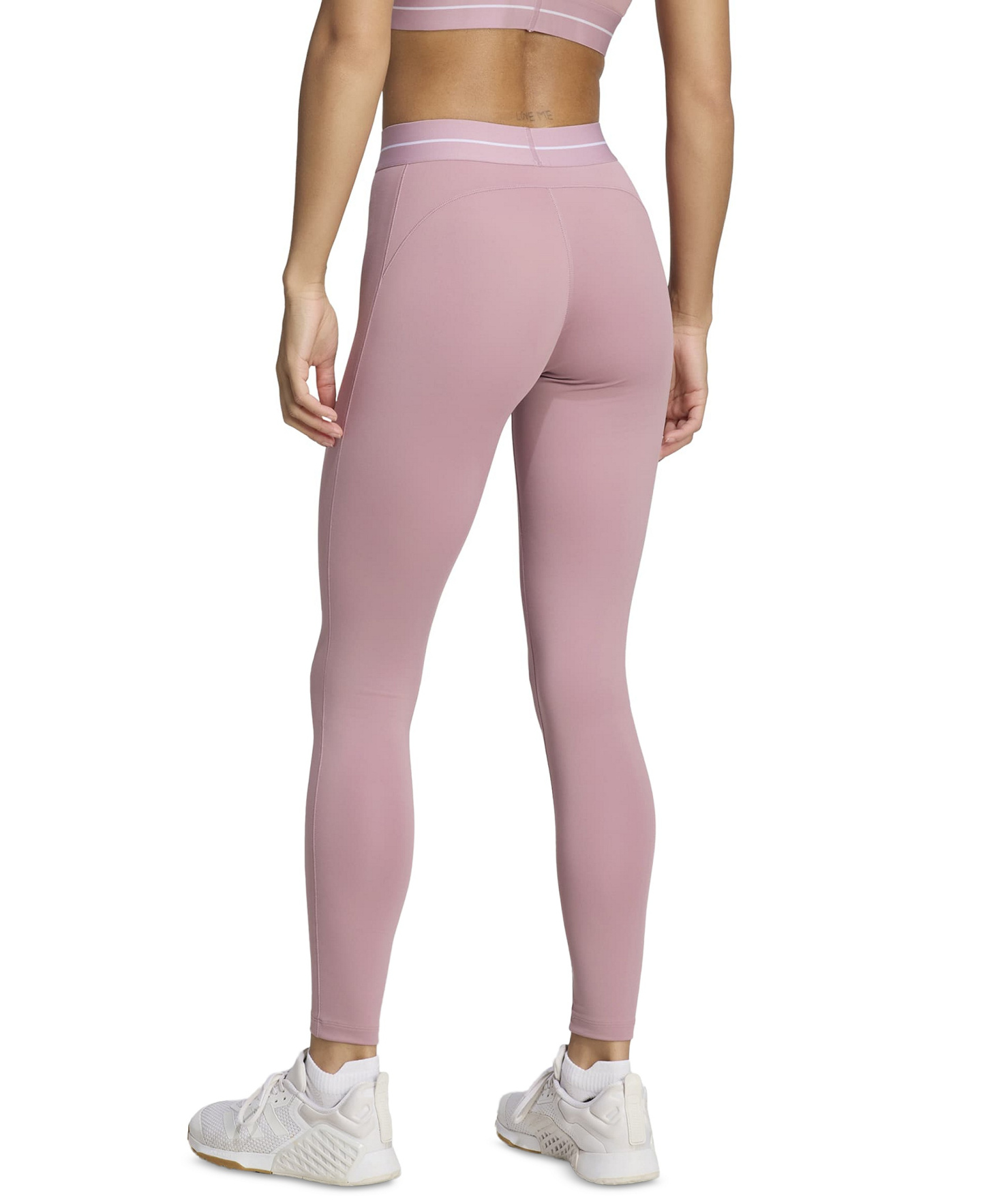 adidas Women's Hyperglam Full Length Training Tight Pants - Magic Mauve