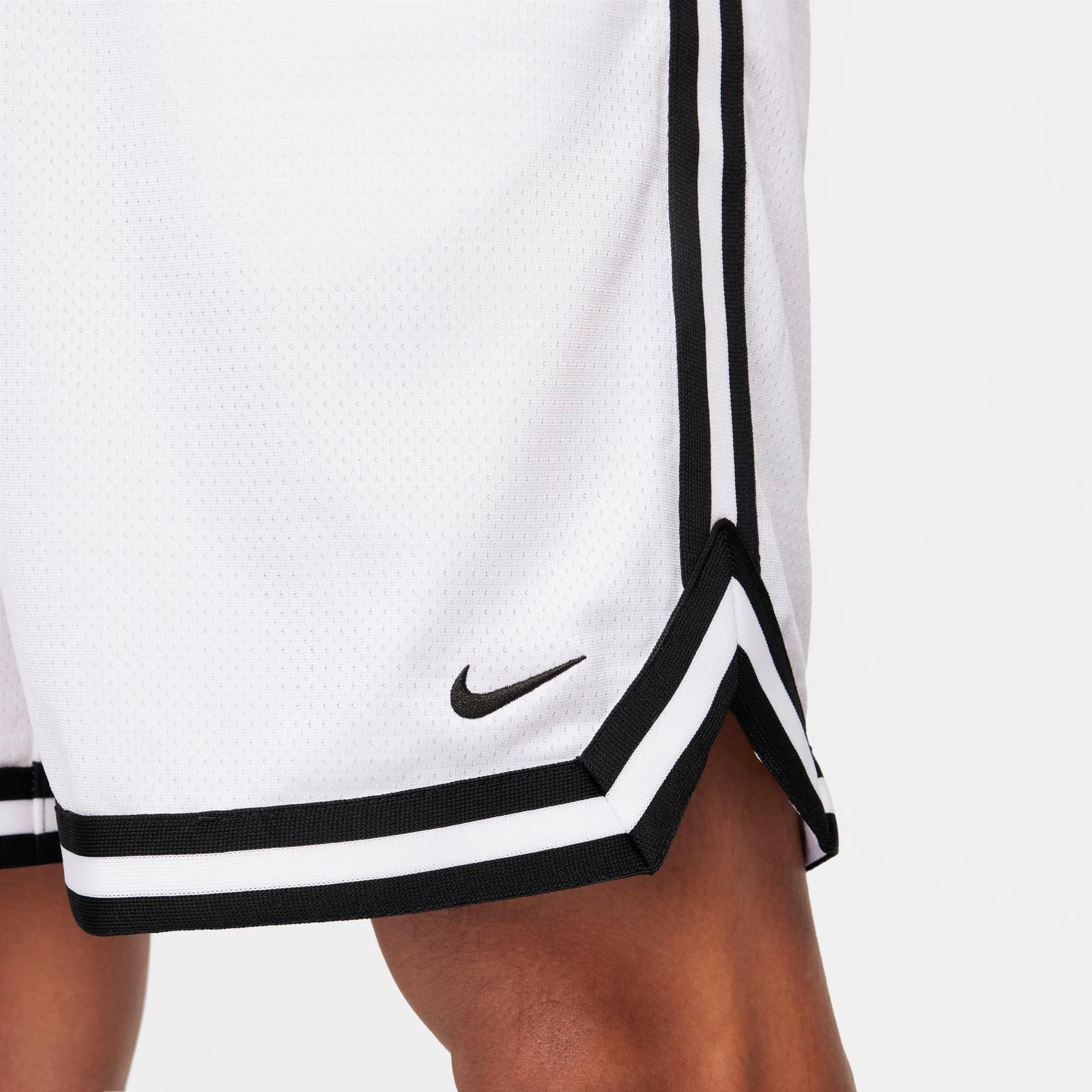Men's Nike DNA Dri-FIT 8" Basketball Shorts - White/Black/Black