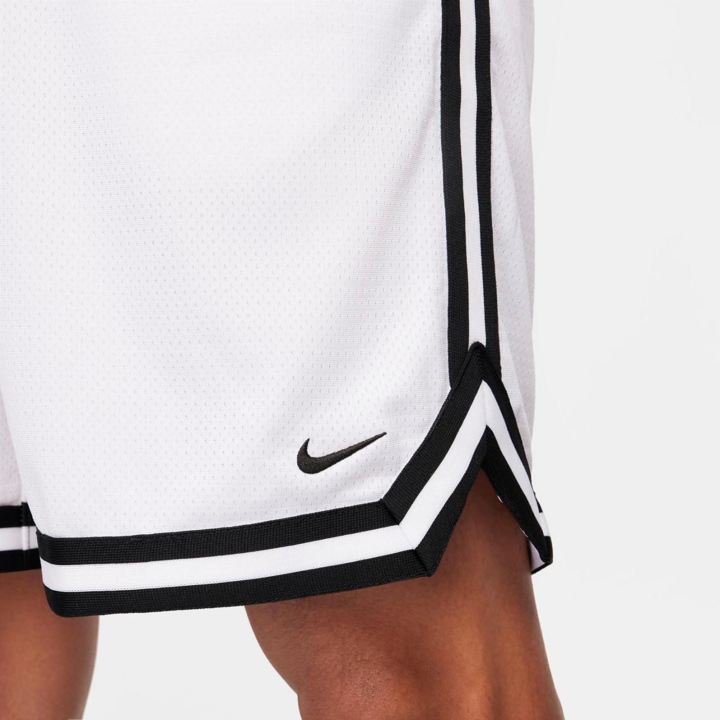 Men's Nike DNA Dri-FIT 8" Basketball Shorts - White/Black/Black