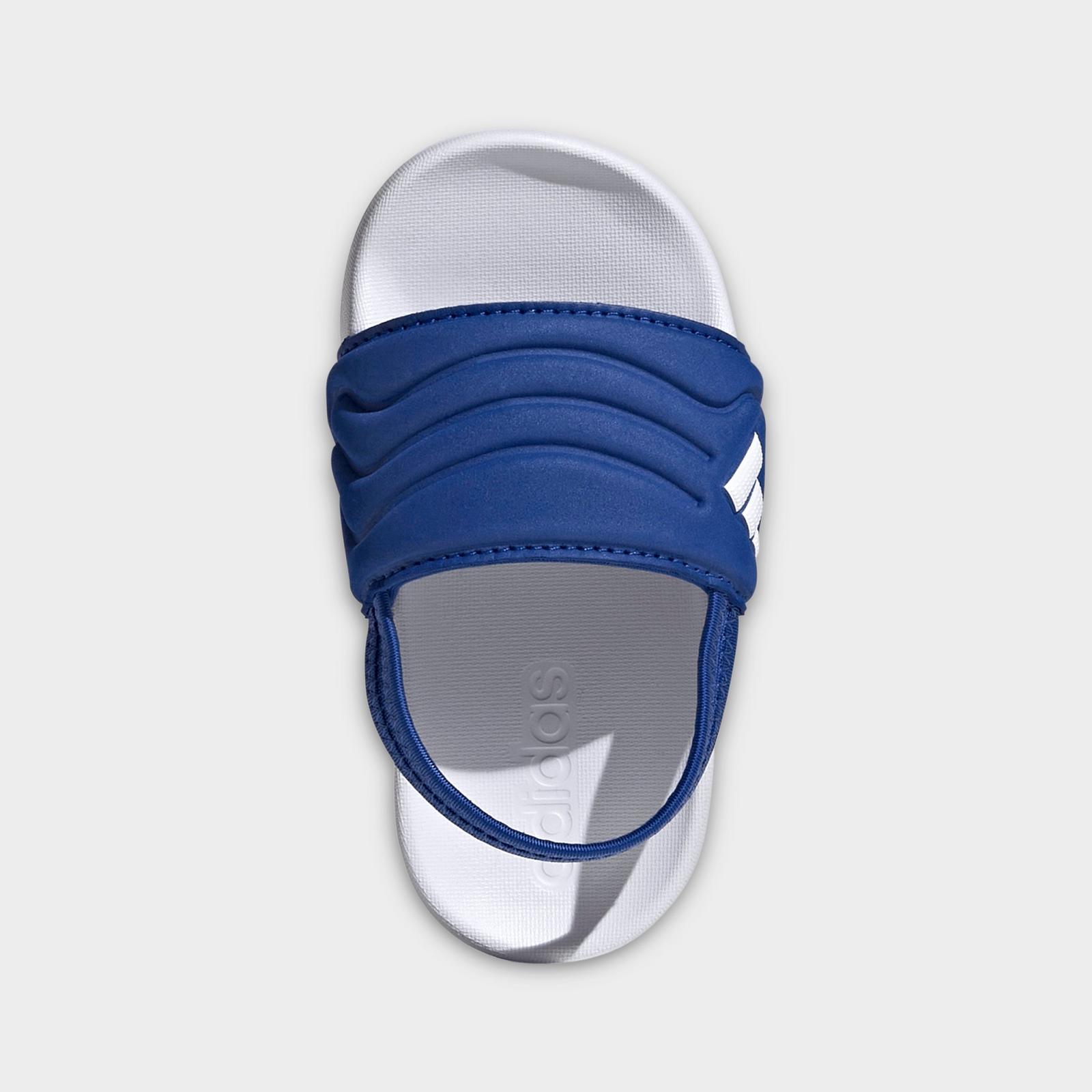Kids' Toddler adidas adilette Estrap 2.0 Slide Sandals - Team Royal Blue/White - view 5