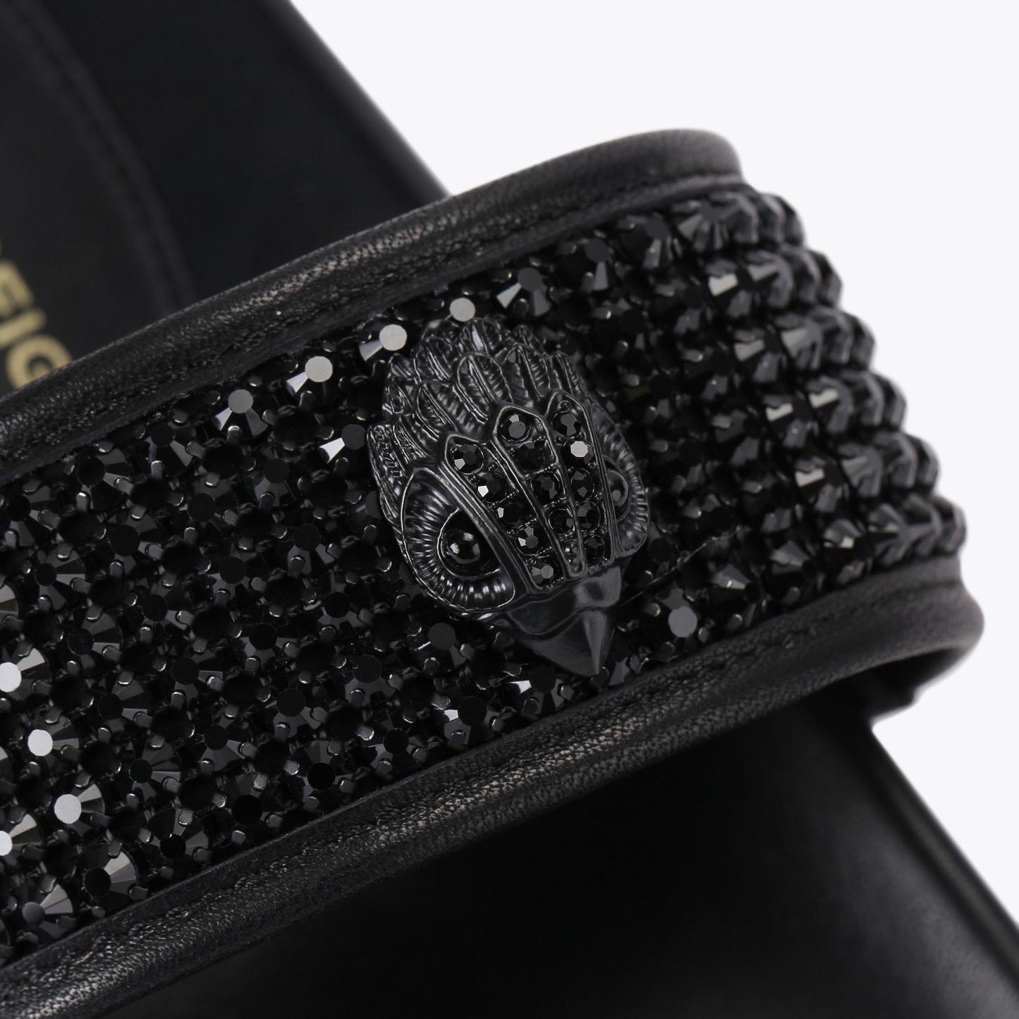 Kurt Geiger London Mesh Toe Thong Sandal - Black - view 6