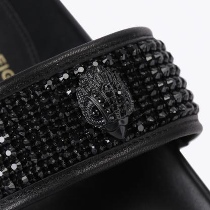 Kurt Geiger London Mesh Toe Thong Sandal - Black - view 6