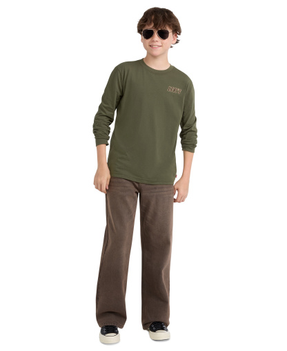 Levi's Boys' 8-20 In the Woods Long-Sleeve T-Shirt - Olive Night
