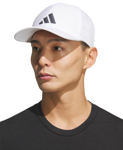 adidas Men's Game Day Stretch-Fit Hat - White