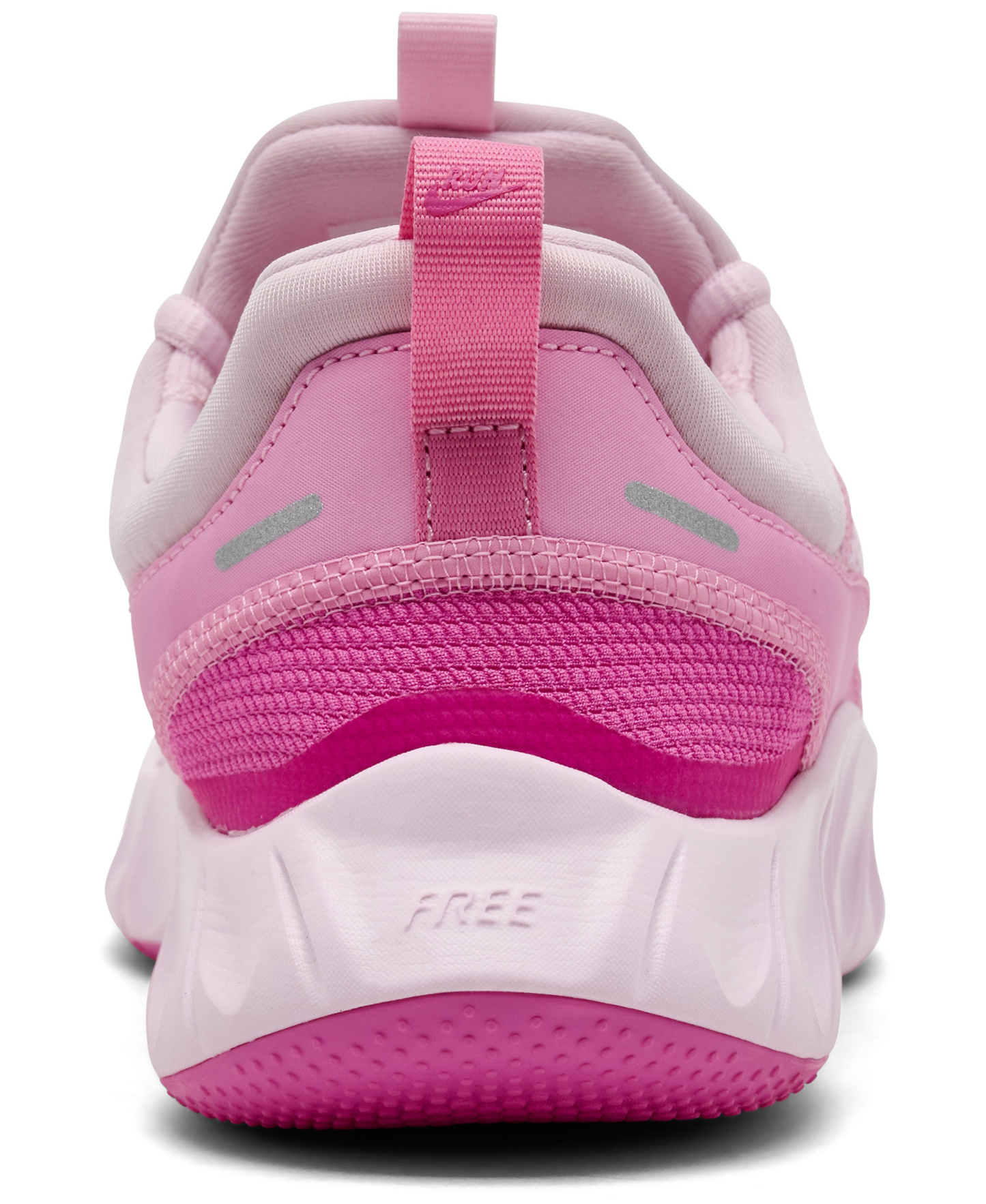 Nike Big Kids Free Ride Running Sneakers from Finish Line - Pink Rise, Playful Pink