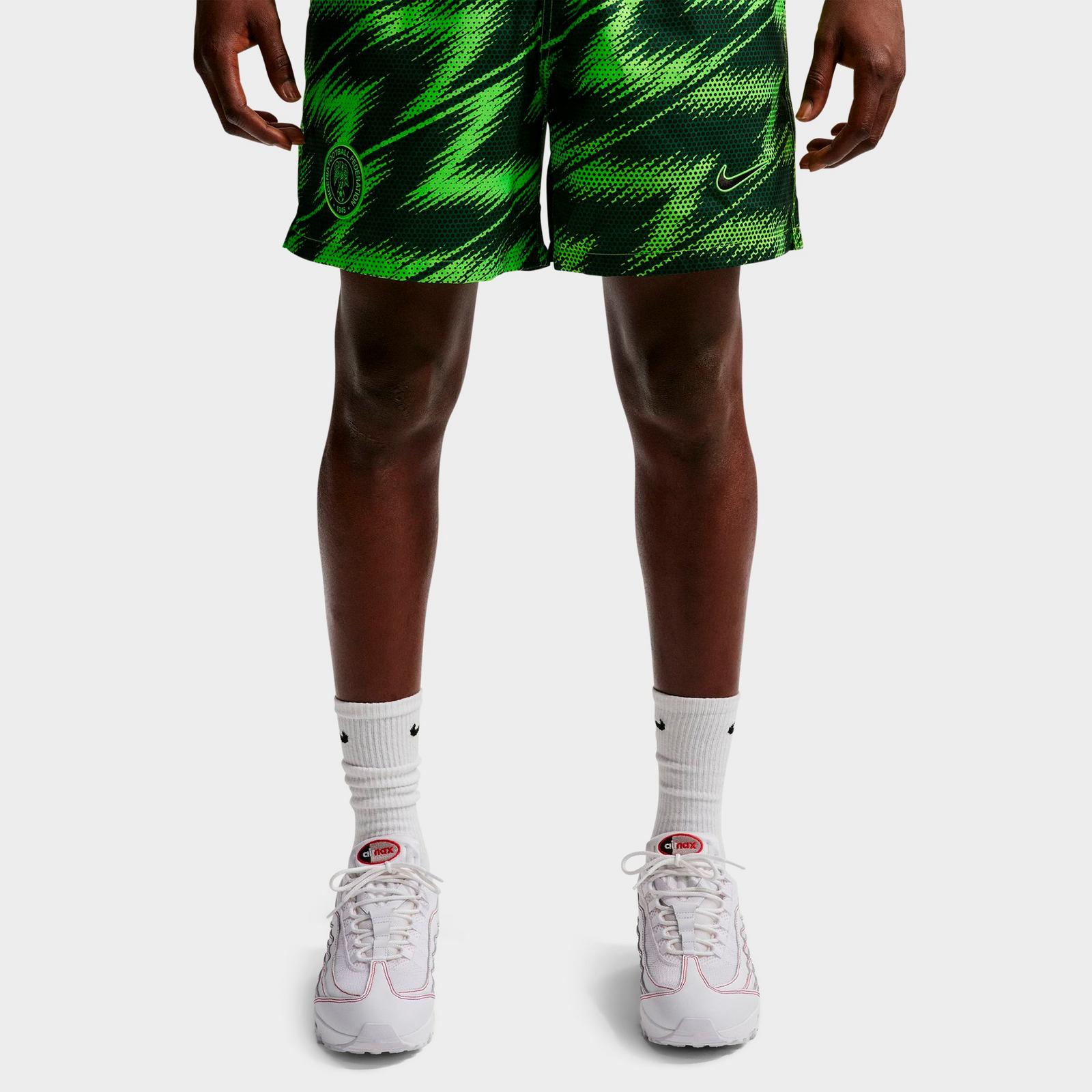 Men's Nike Club Nigeria Soccer Flow Shorts - Electric Green/Pro Green/Electric Green