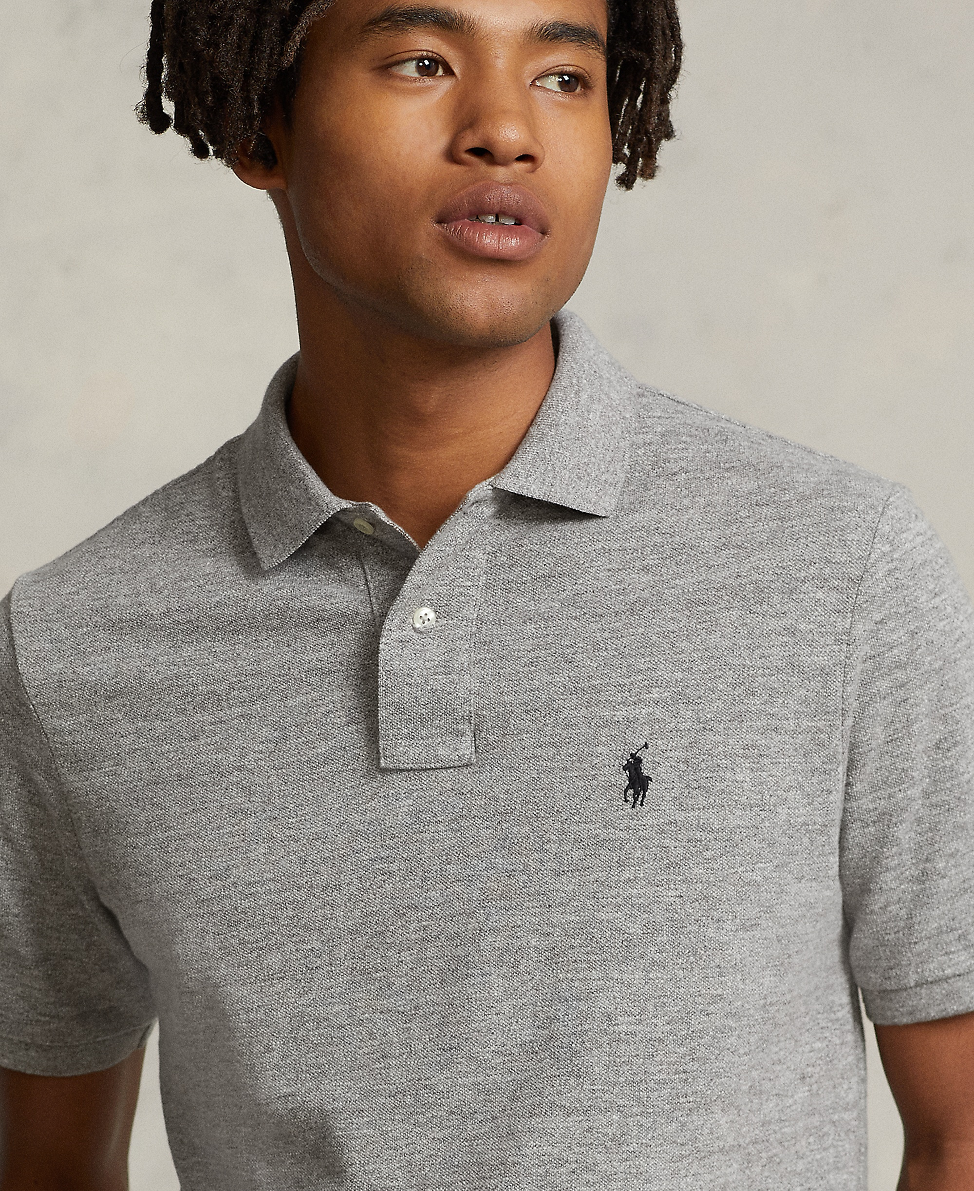 Polo Ralph Lauren Men's Classic-Fit Mesh Polo Shirt - Canterbury Heather
