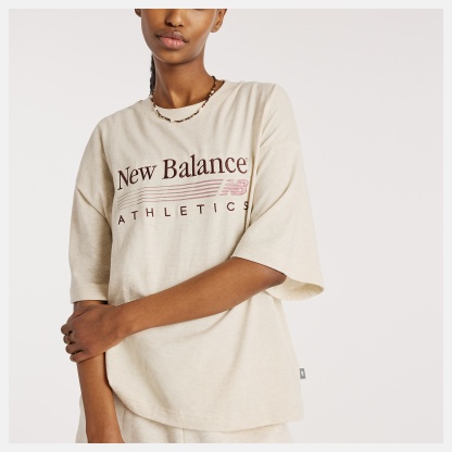 New Balance Trackside Oversized T-Shirt, WT6297MKLIT