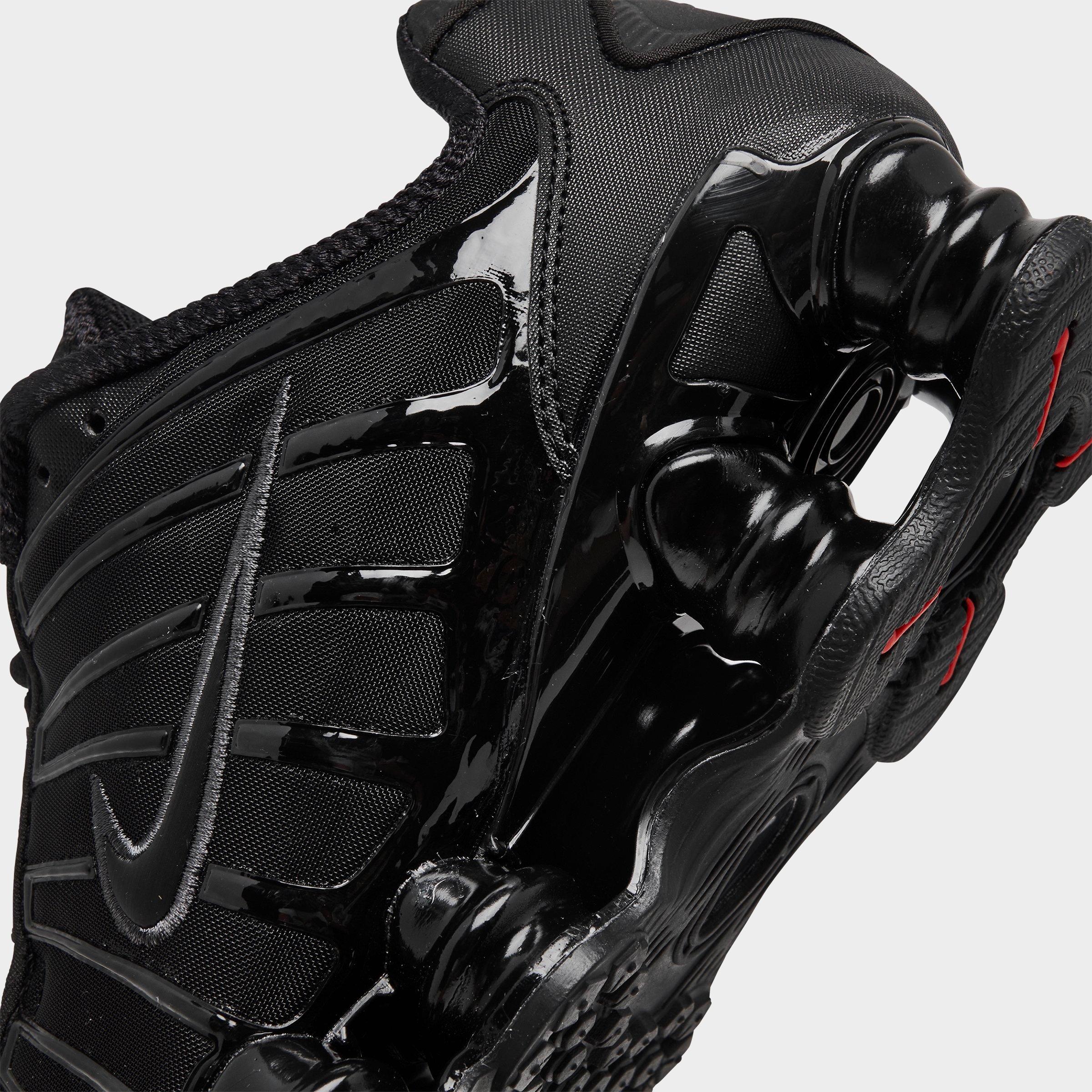 Women's Nithtke Shox TL Casual Shoes - Black/Black/Metallic Hematite/Max Orange - Detail shot