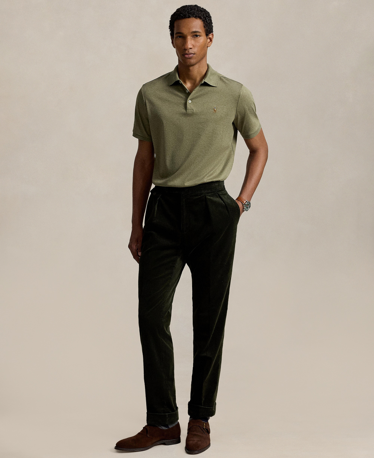 Polo Ralph Lauren Men's Classic-Fit Soft Cotton Polo Shirt - Light Green Heather