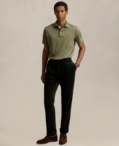 Polo Ralph Lauren Men's Classic-Fit Soft Cotton Polo Shirt - Light Green Heather