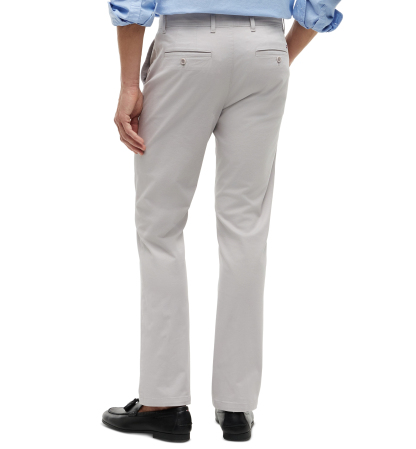 Tommy Hilfiger Men's Slim-Straight Fit Stretch Chino Pants - October Grey