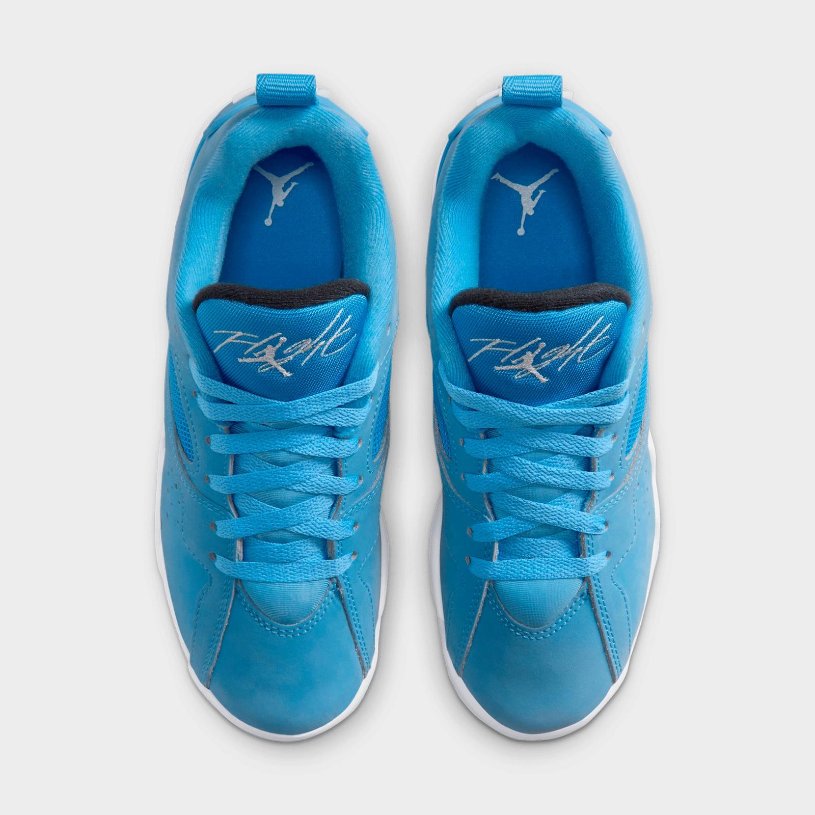 Big Kids' Air Jordan MVP 92 Basketball Shoes - University Blue/White/Black - view 5