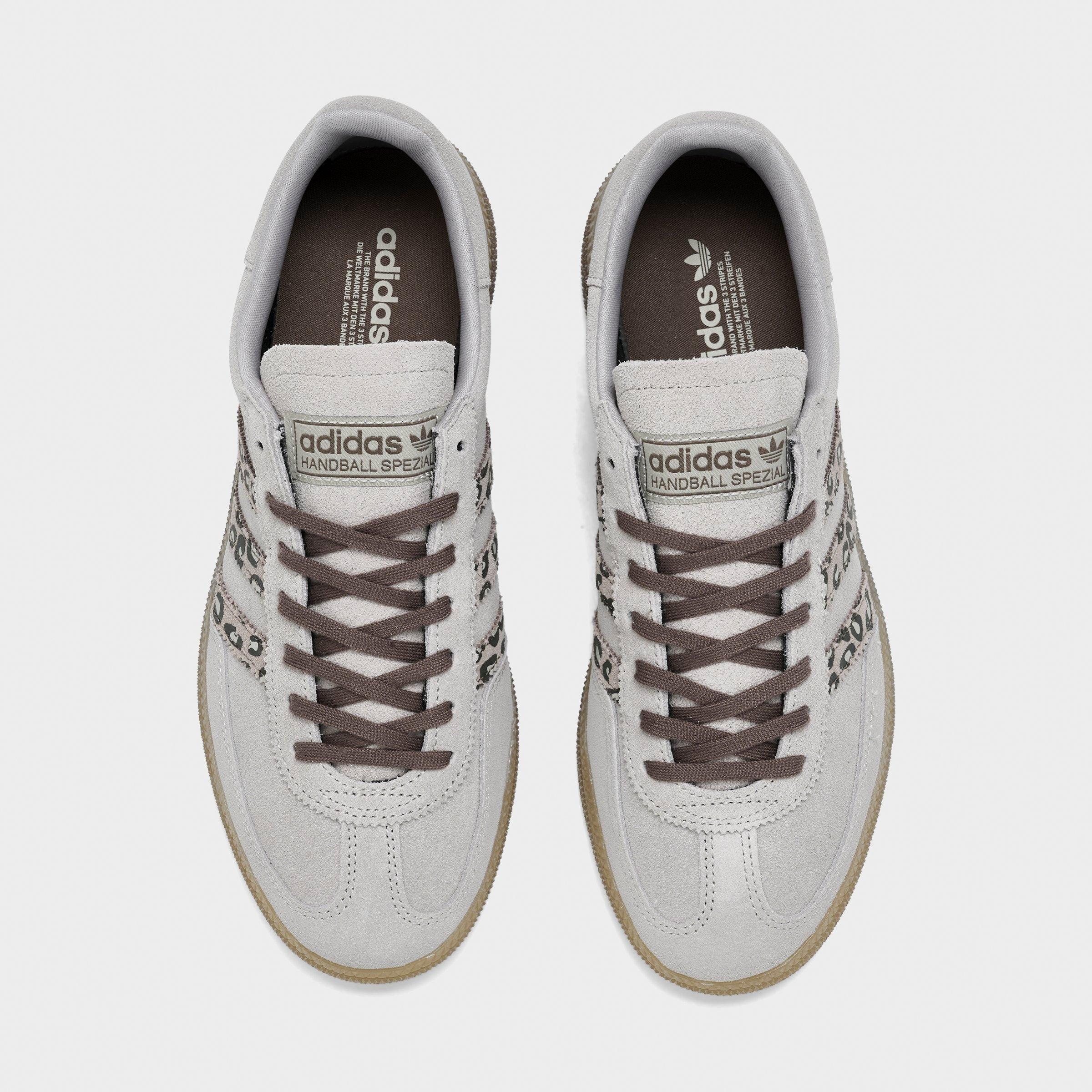 Big Kids' adidas Originals Handball Spezial Casual Shoes - Part 2 - Brown/Leopard - Top view