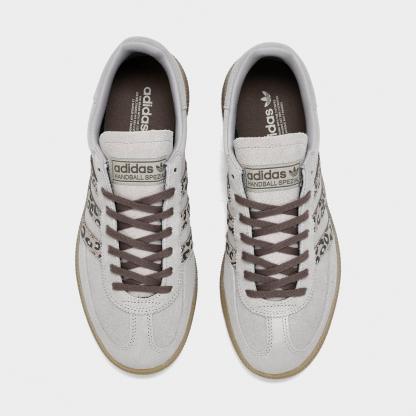 Big Kids' adidas Originals Handball Spezial Casual Shoes - Part 2 - Brown/Leopard - Top view