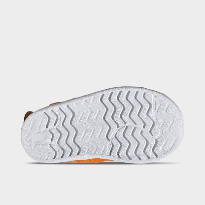 Kids' Toddler adidas x Pokemon Superstar Quickon Casual Shoes - Orange/Cloud White/Equipment Green - Bottom view