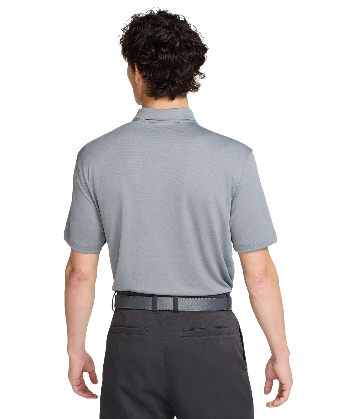 Nike Men's Relaxed-Fit Core Dri-FIT Short-Sleeve Golf Polo Shirt - Cool Gray/White