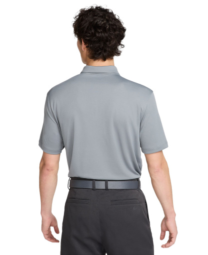 Nike Men's Relaxed-Fit Core Dri-FIT Short-Sleeve Golf Polo Shirt - Cool Gray/White