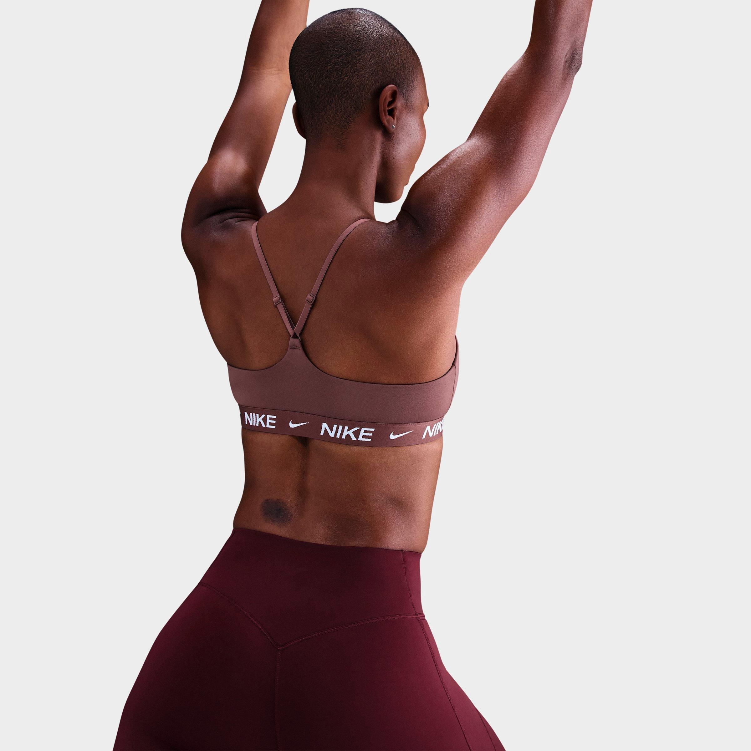 Women's Nithtke Dri-FIT Indy Light Support Padded Adjustable Sports Bra - Tattoo/Tattoo/White