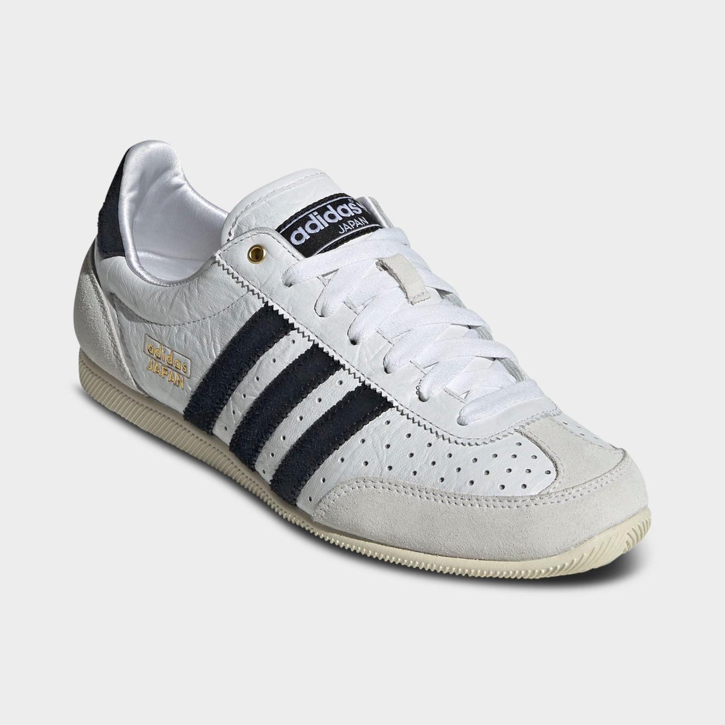 Women's adidas Originals Japan Casual Shoes - Part 3 - Cloud White/Core Black/Gold Metallic - Both shoes facing left