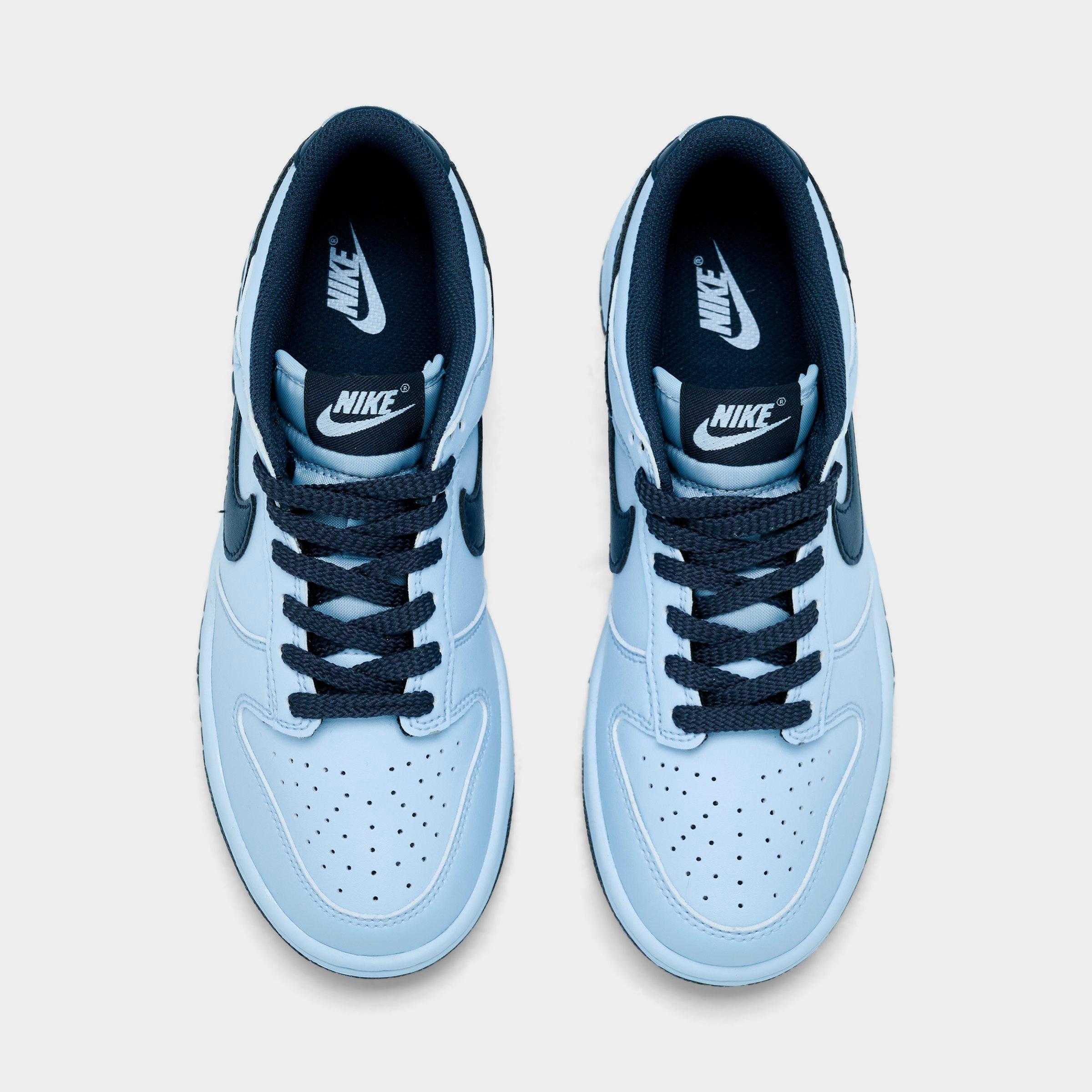 Big Kids' Nithtke Dunk Low Casual Shoes - Part 1 - Hydrogen Blue/Thunder Blue - Top view