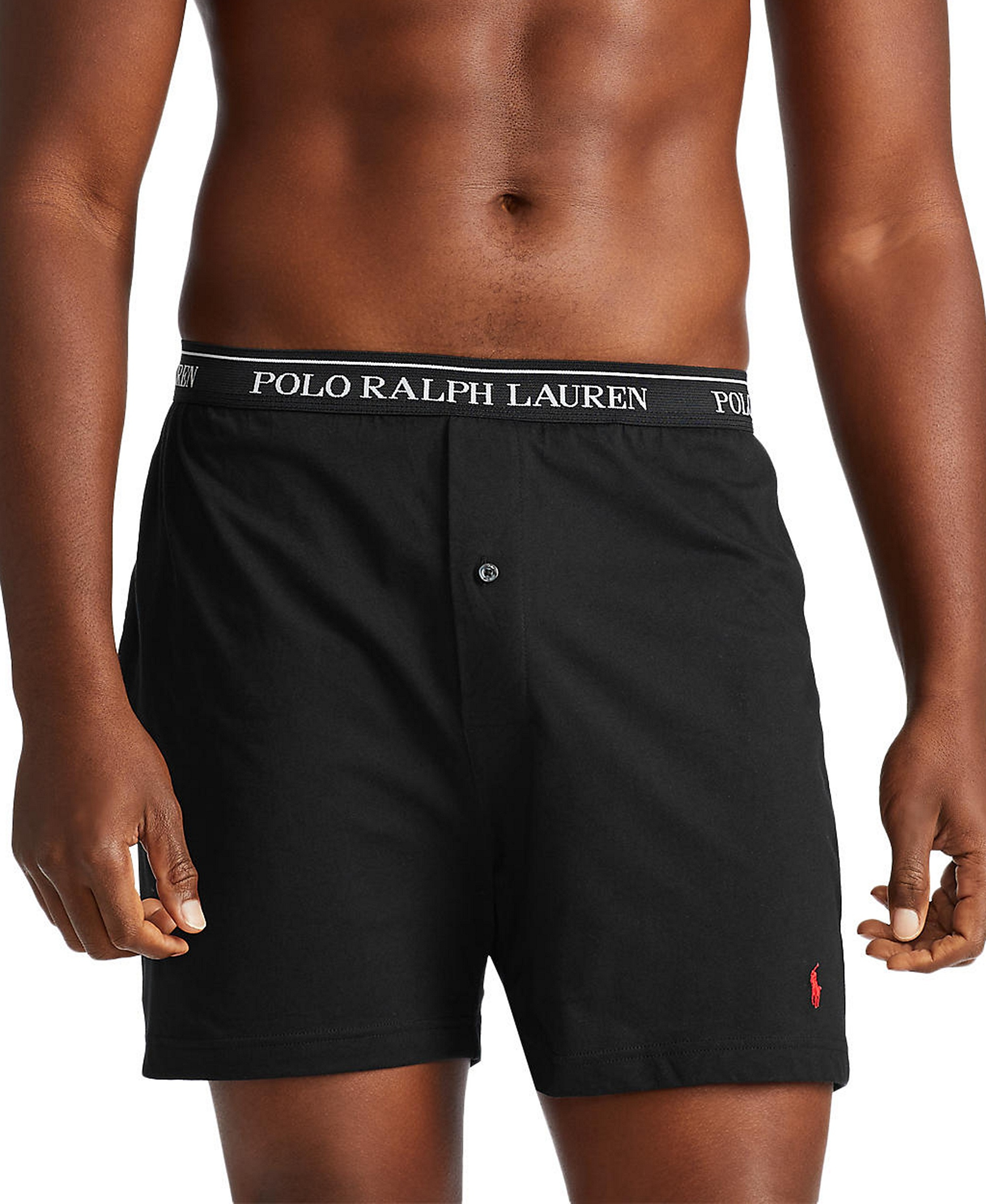 Polo Ralph Lauren Men's 3-Pack Cotton Classic Knit Boxers - Andover / Madison / Black