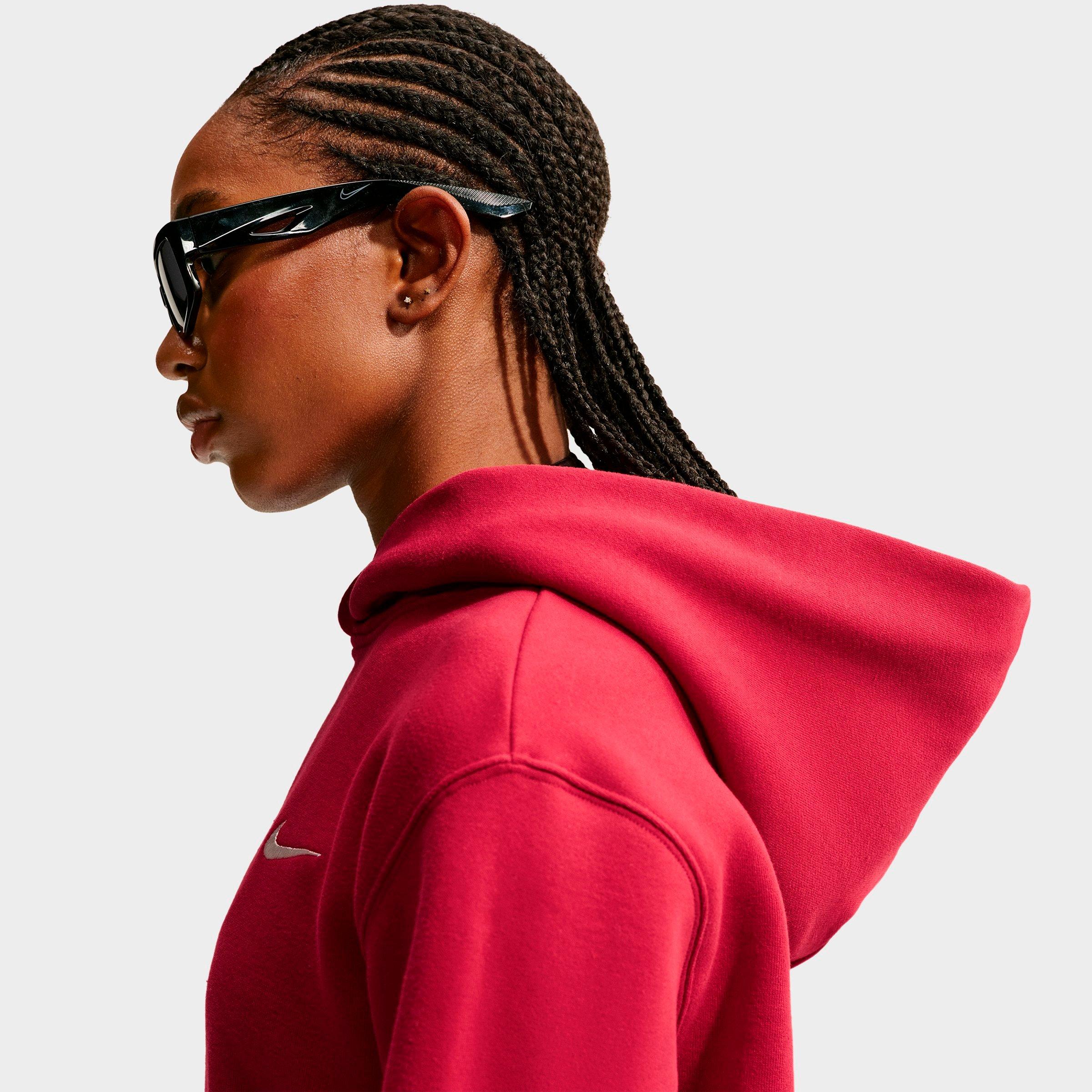 Women's Nithtke Studio Fleece Medium-Weight Pullover Hoodie - Tough Red/Sail
