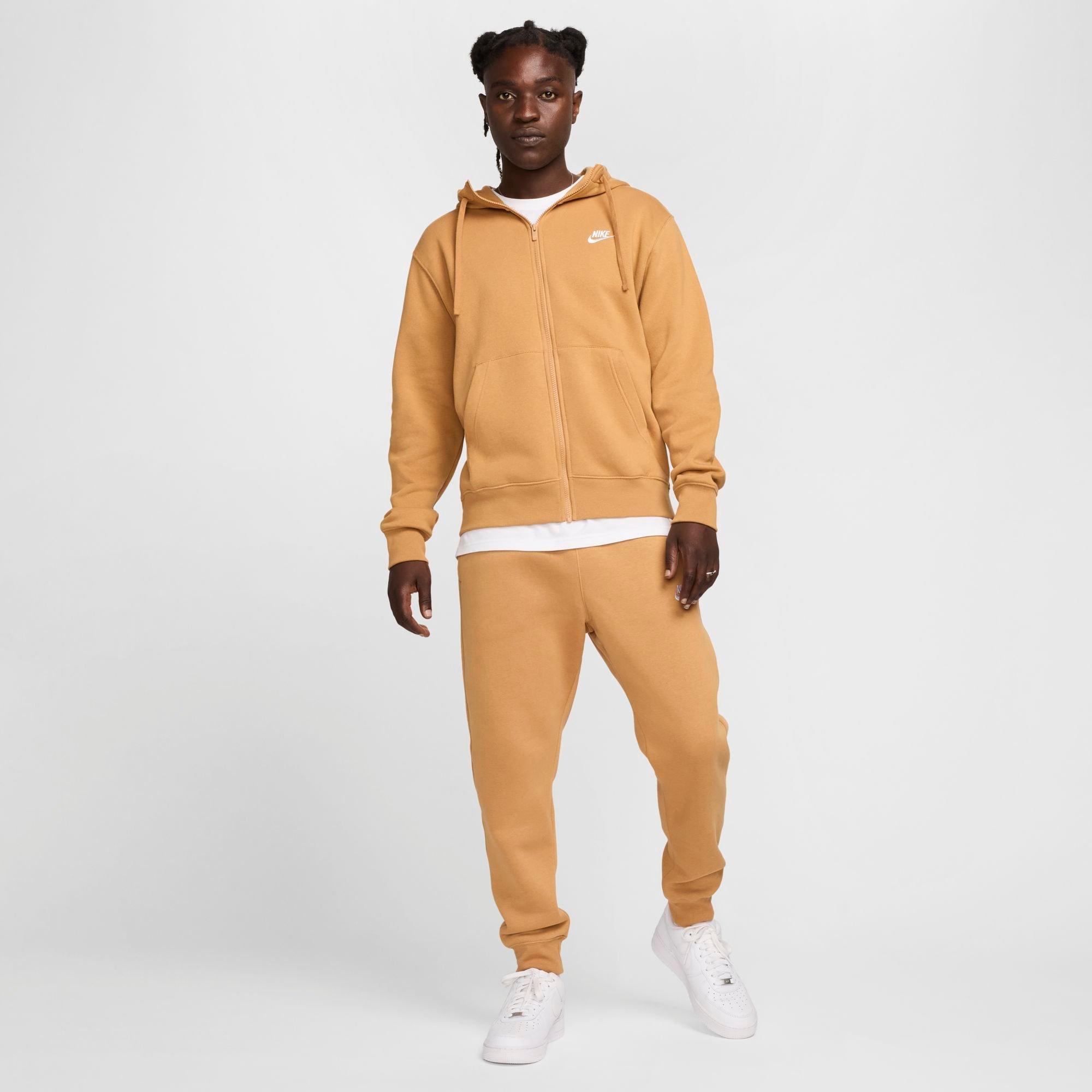 Nithtke Sportswear Club Fleece Full-Zip Hoodie - Flax/Flax/White