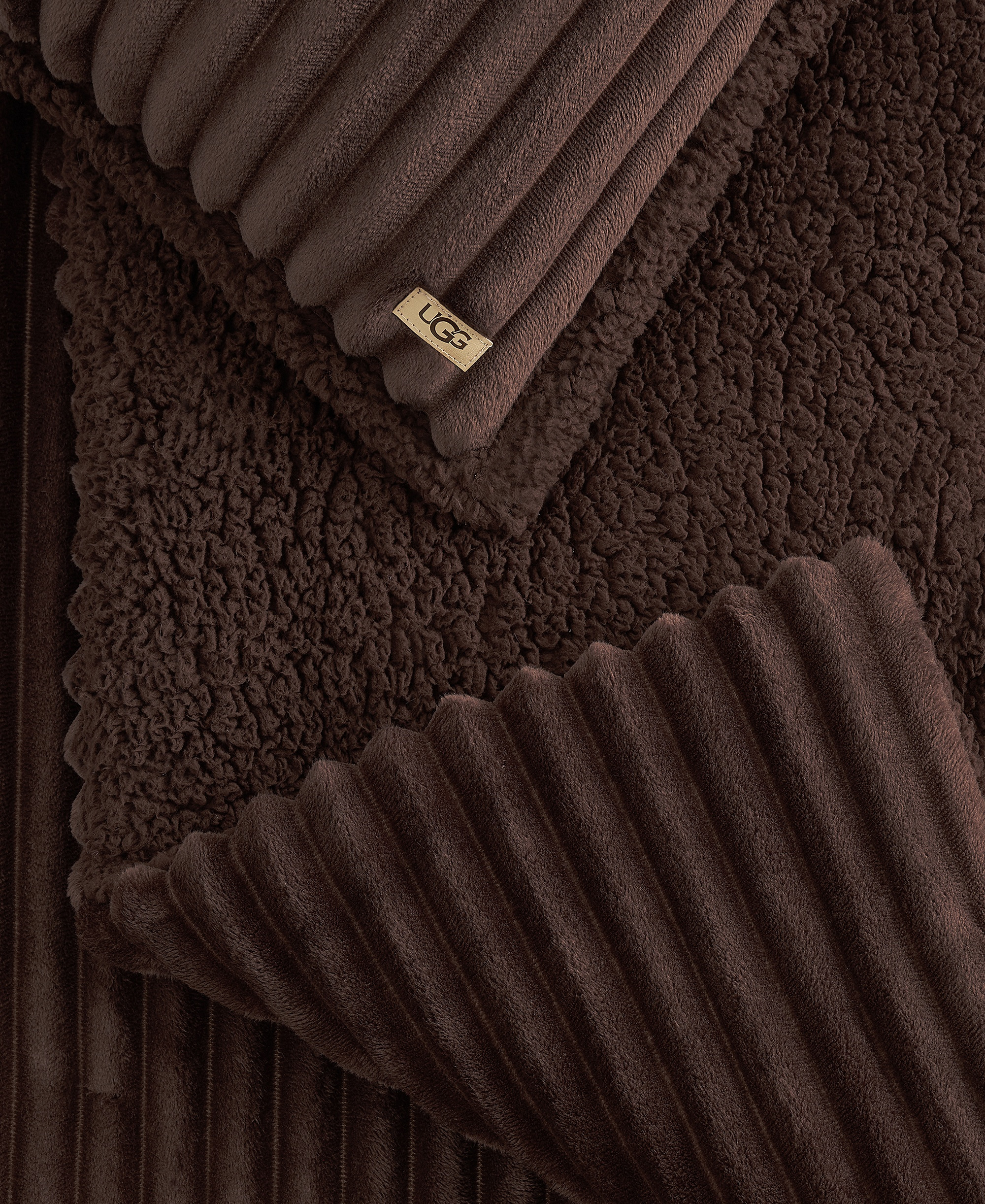 UGG® Avery Ribbed 2-Piece Comforter Set, Twin/Twin XL - Burnt Cedar