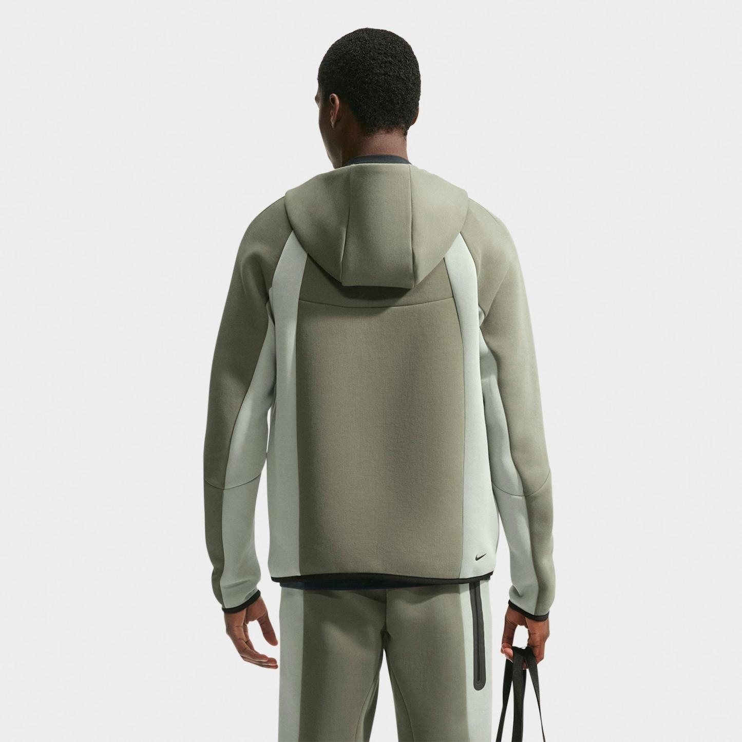 Men's Nithtke Tech Fleece Pro Windrunner Full-Zip Jacket - Silver Sage/Jade Horizon/Black