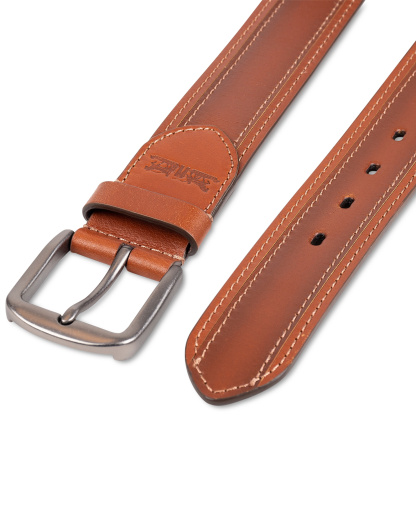 Levi's Men's Stitched Leather Belt - Tan