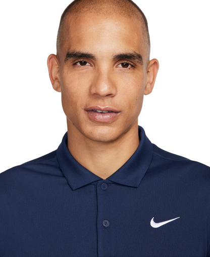 Nike Men's Relaxed-Fit Core Dri-FIT Short-Sleeve Golf Polo Shirt - Obsidian/White