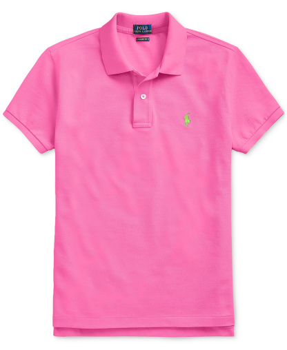 Polo Ralph Lauren Women's Classic-Fit Mesh Polo Shirt - Dalia Pink