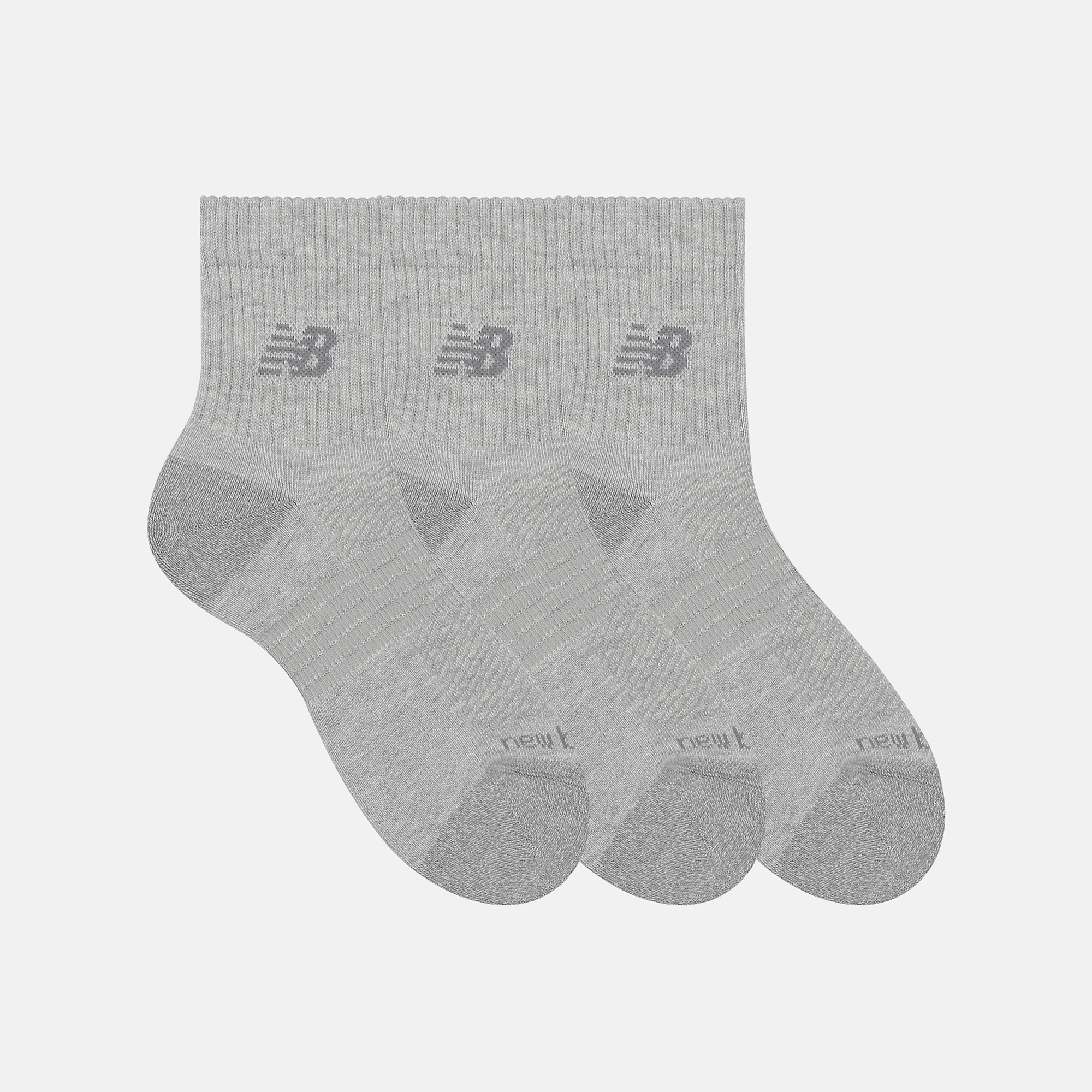 New Balance Active QTR Socks 3 Pack, LAS35204AGT