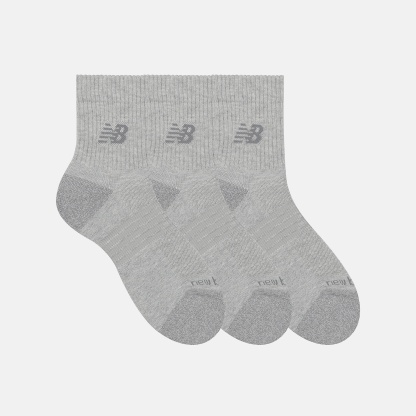 New Balance Active QTR Socks 3 Pack, LAS35204AGT