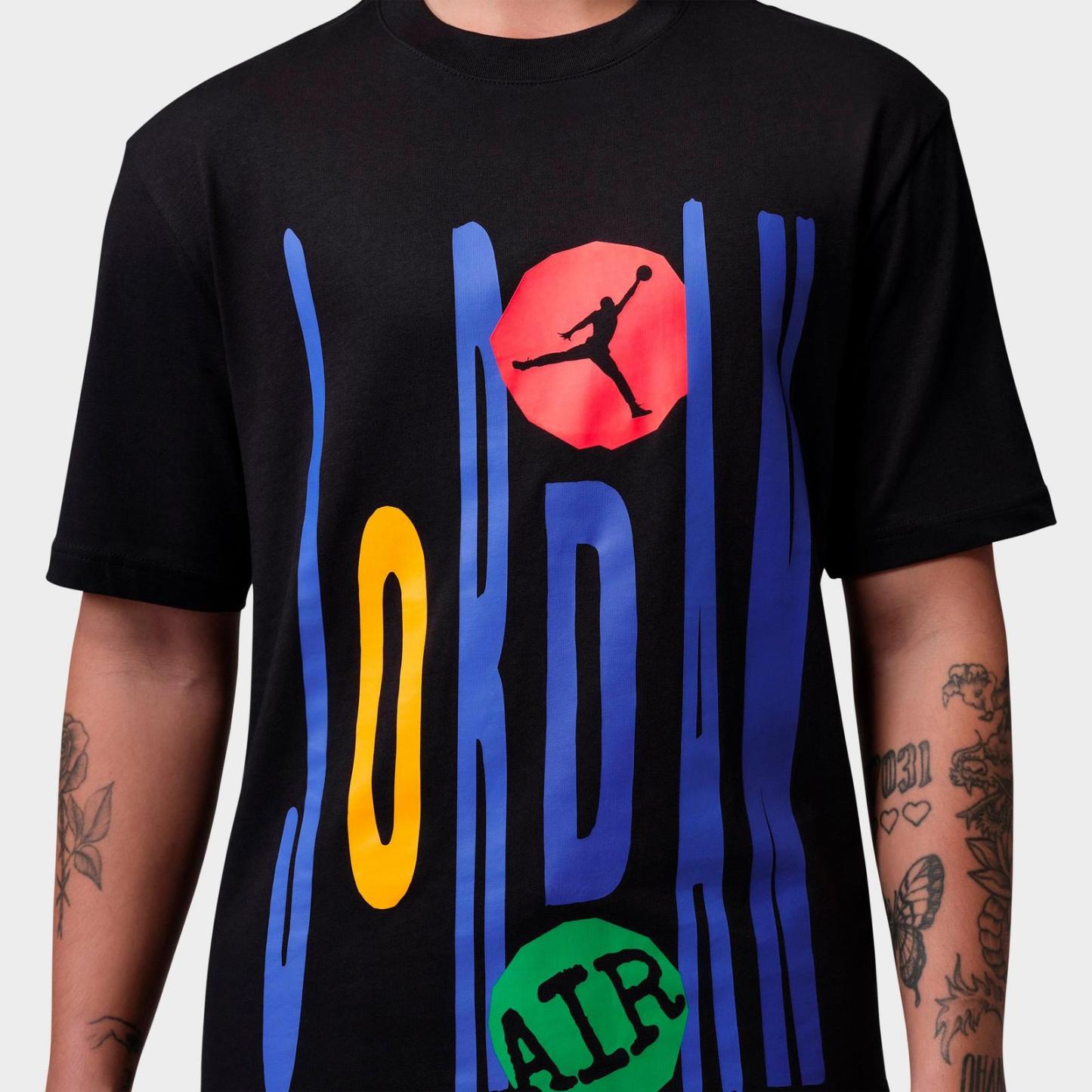 Men's Jordan Technicolor WM T-Shirt - Black - view 5
