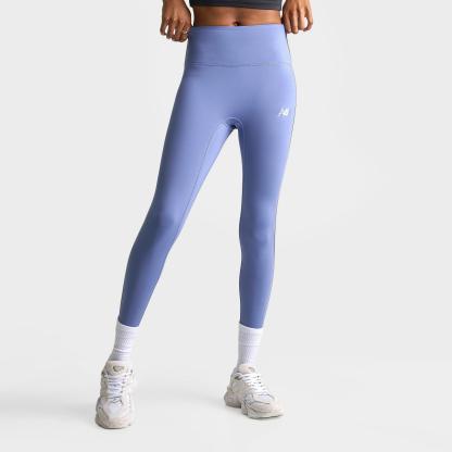 Women's New Balance Piped Training Leggings - Fairweather Blue - view 3