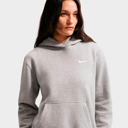 Women's Nithtke Studio Fleece Medium-Weight Pullover Hoodie - Dark Grey Heather/Sail