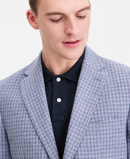 Tommy Hilfiger Men's Modern-Fit Patterned Blazer - Light Blue Pattern